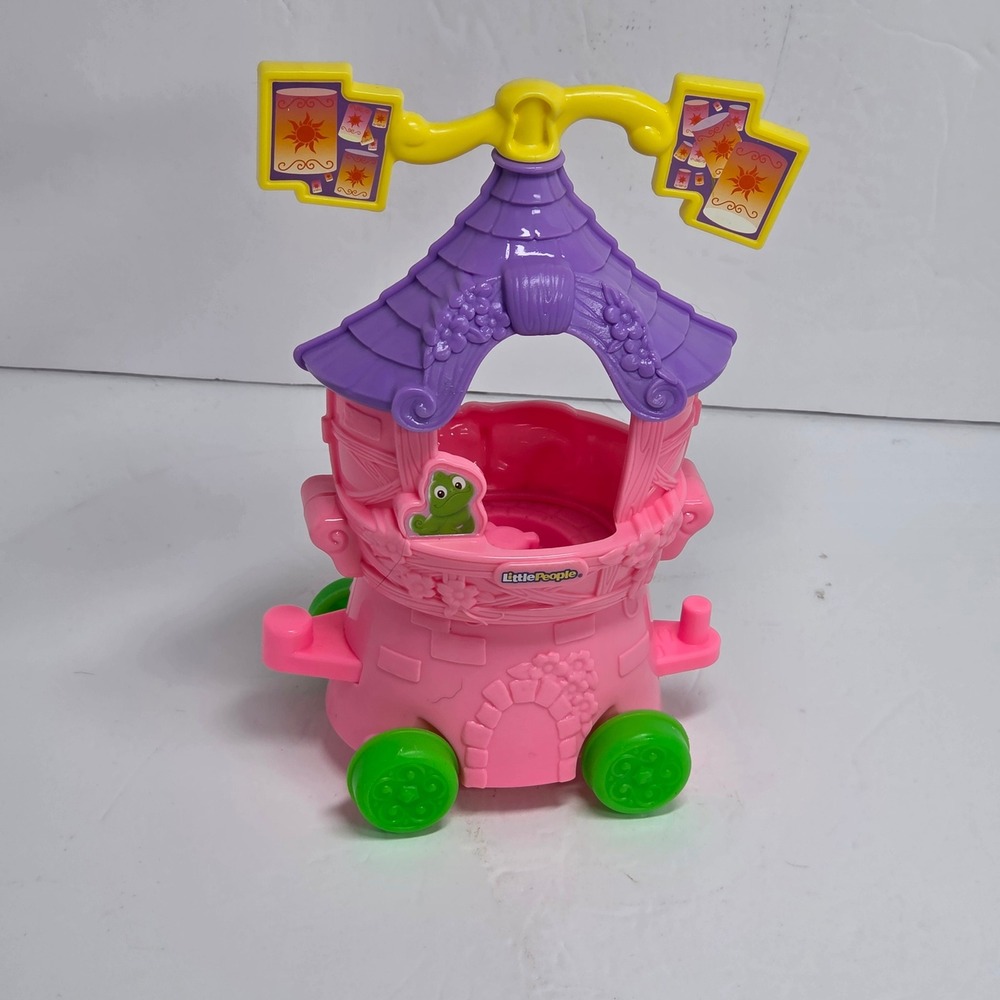 Fisher Price Little People Disney Princess Rapunzel Tower Parade Float Pink Toy